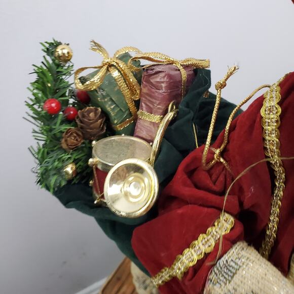 Vintage St Nicholas Santa Claus Tree Topper or Shelf Sitter Christmas Holiday - Picture 5 of 10